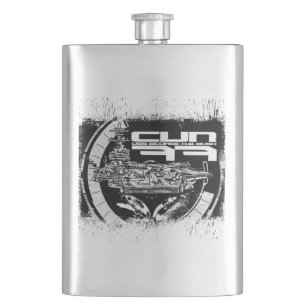 Aircraft carrier George H.W. Bush Hip Flask