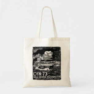 Aircraft carrier George Washington Tote Bag
