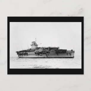 Aircraft Carrier HMS Courageous Postcard