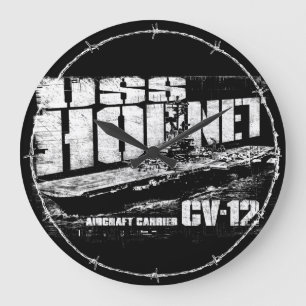 Aircraft carrier Hornet Acrylic Wall Clock