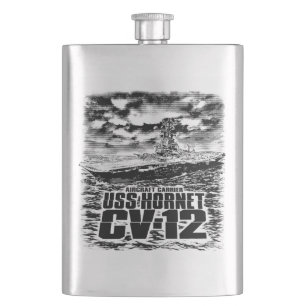 Aircraft carrier Hornet Hip Flask