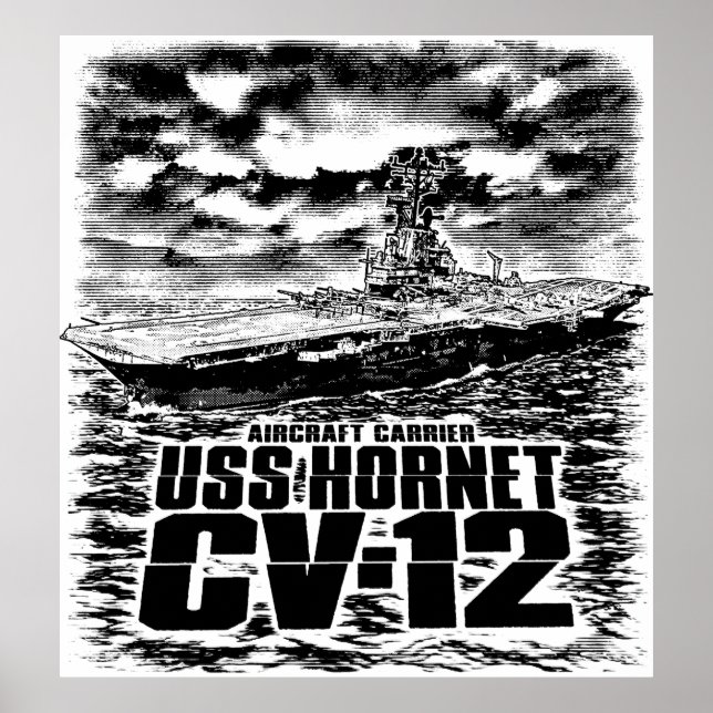 Aircraft carrier Hornet Poster (Front)