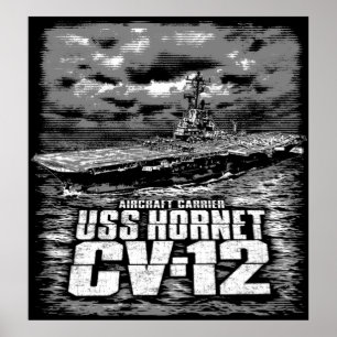 Aircraft carrier Hornet Poster