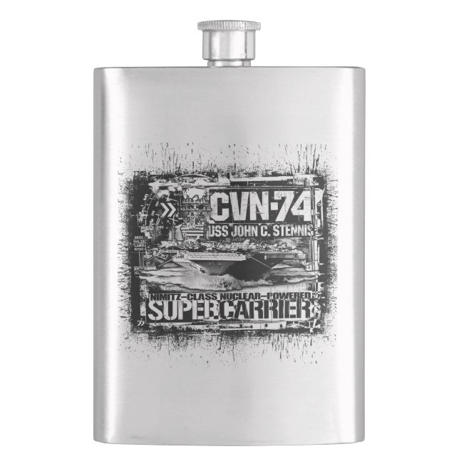Aircraft carrier John C. Stennis Classic Flask (Front)