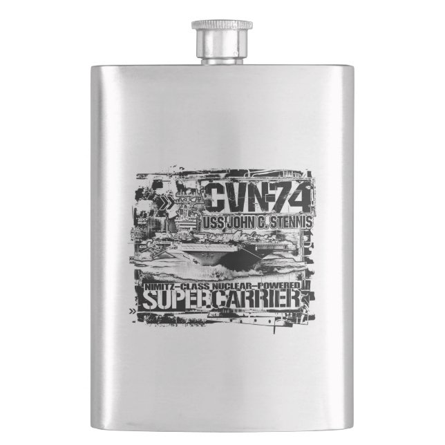 Aircraft carrier John C. Stennis Classic Flask (Front)