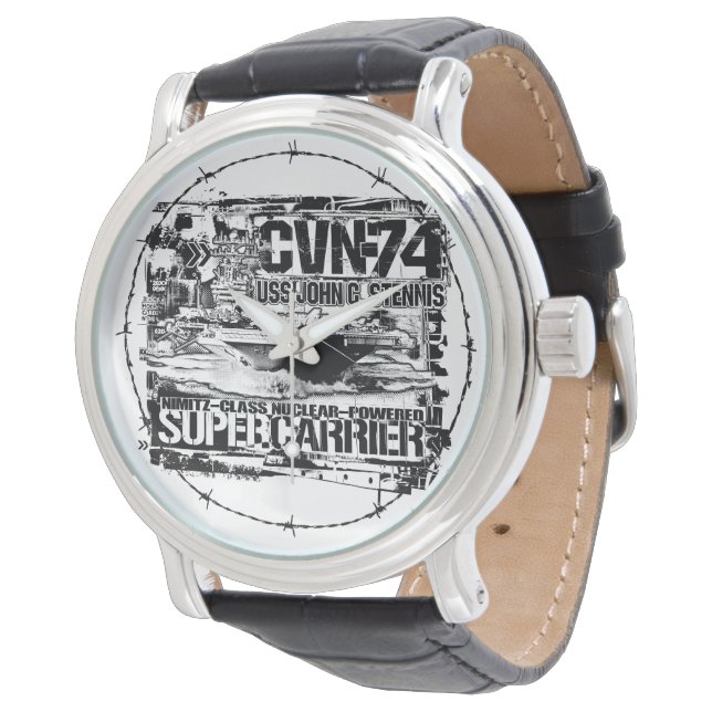Aircraft carrier John C. Stennis eWatch Watch (Angled)