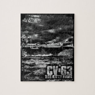 Aircraft carrier Kitty Hawk Jigsaw Puzzle