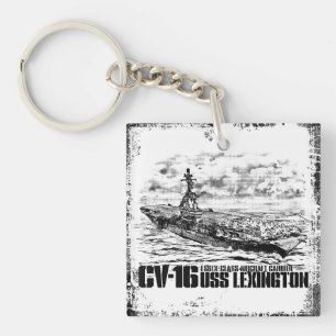 Aircraft carrier Lexington Aif keychain