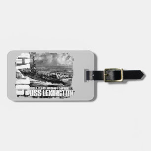 Aircraft carrier Lexington Aif luggagetag Luggage Tag