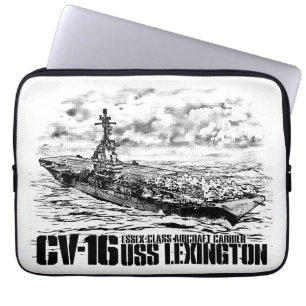 Aircraft carrier Lexington Fuji electronicsbag Laptop Sleeve