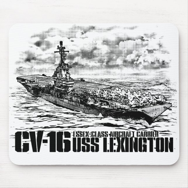 Aircraft carrier Lexington Mousepad (Front)