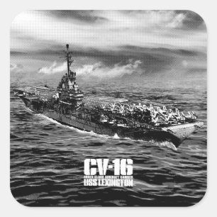 Aircraft carrier Lexington Sticker