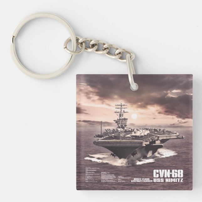 Aircraft carrier Nimitz Aif keychain (Front)