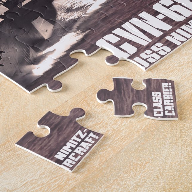 Aircraft carrier Nimitz Fuji puzzle (Side)