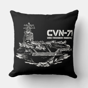 Aircraft carrier Theodore Roosevelt Dawsonsf thro Cushion