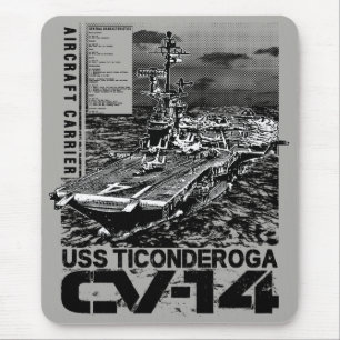 Aircraft carrier Ticonderoga Mousepad