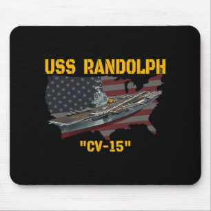 Aircraft Carrier Uss Randolph Cv-15 Veterans Day F Mouse Pad