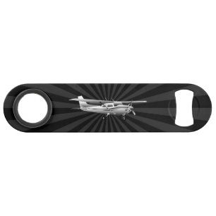 Aircraft Cessna Silhouette Flying Black Burst