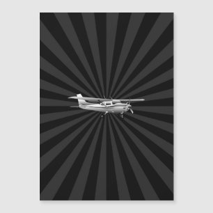 Aircraft Cessna Silhouette Flying Sunburst Decor