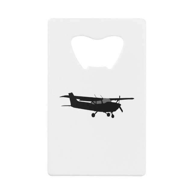 Aircraft Classic Cessna Black Silhouette Flying (Front)
