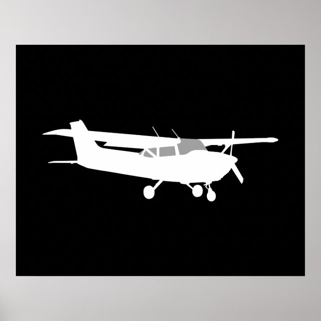 Aircraft Classic Cessna Silhouette Flying Decor (Front)