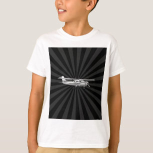 Aircraft Classic Cessna Silhouette Sunburst T-Shirt