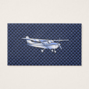 Aircraft Classic Chrome Cessna Flying Carbon Fibre
