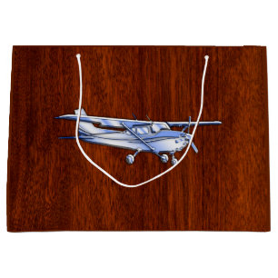 Aircraft Classic Chrome Cessna Flying Mahogany Large Gift Bag