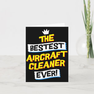 Aircraft Cleaner, Funny Job Occupation Card