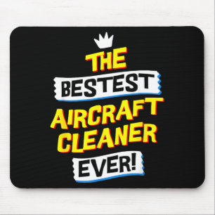 Aircraft Cleaner, Funny Job Occupation  Mouse Pad