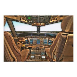 Aircraft Cockpit Photo Print