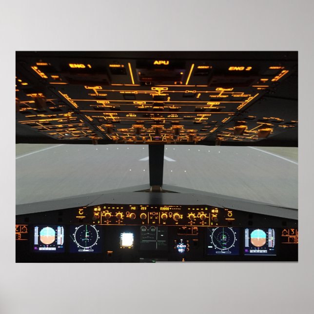 Aircraft cockpit poster (Front)