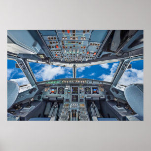 Aircraft Cockpit Poster