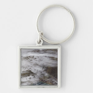 Aircraft dissipation trails key ring