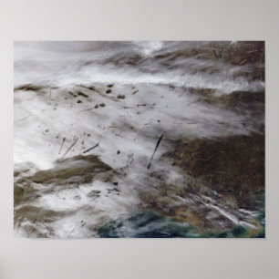 Aircraft dissipation trails poster