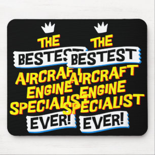 Aircraft Engine Specialist, Funny Job Occupation  Mouse Pad