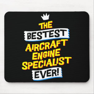 Aircraft Engine Specialist, Funny Job Occupation  Mouse Pad