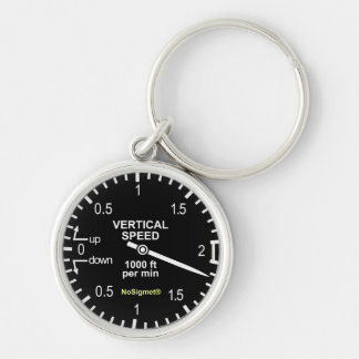 Aircraft instrument keyholder: "Variometer" Key Ring