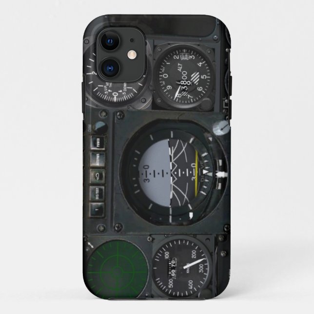 Aircraft Instrument Panel Case-Mate iPhone Case (Back)