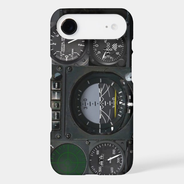 Aircraft Instrument Panel Case-Mate iPhone Case (Back)
