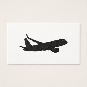 Aircraft Jet Liner Black Silhouette to customise