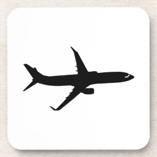Aircraft Jetliner Shadow Flight Customise Colour Coaster