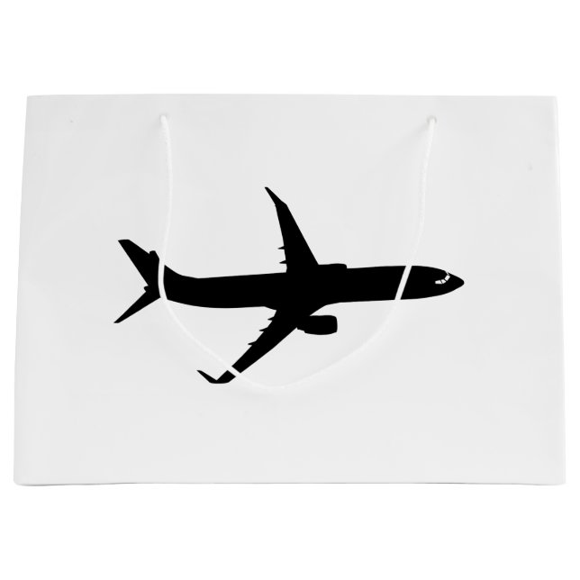 Aircraft Jetliner Shadow Flight Customise Colour Large Gift Bag (Front)