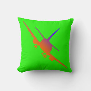 Aircraft Landing Throw Pillow