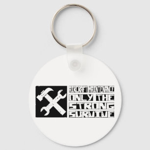 Aircraft Maintenance Survive Key Ring