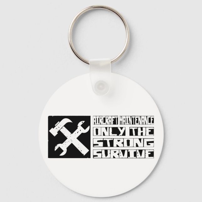 Aircraft Maintenance Survive Key Ring (Front)