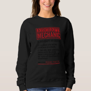 Aircraft Mechanic Person Who Solves Problems Aviat Sweatshirt