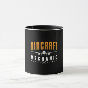 Aircraft Mechanic Plane Aviation Fix Aeroplanes Mug