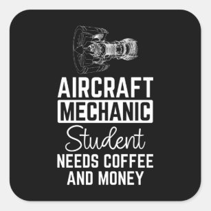 Aircraft Mechanic Student Square Sticker