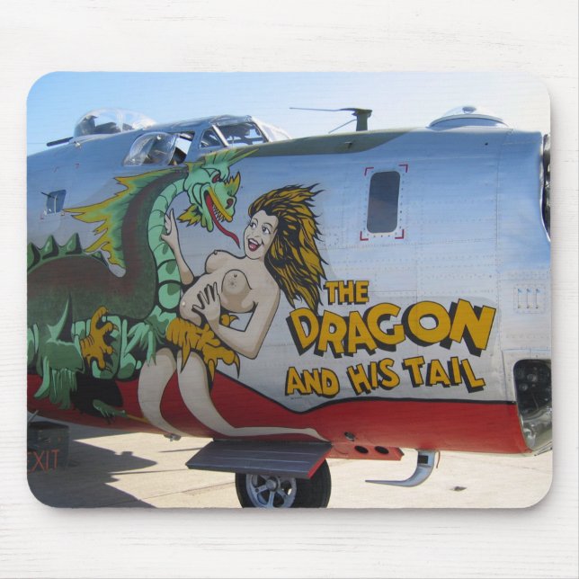 Aircraft Nose Art Mouse Pad (Front)